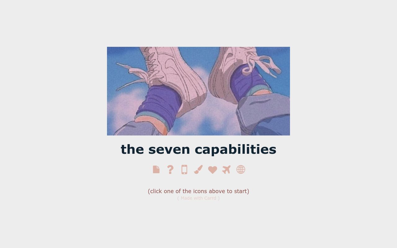 Carrd profile picture for @capabilities